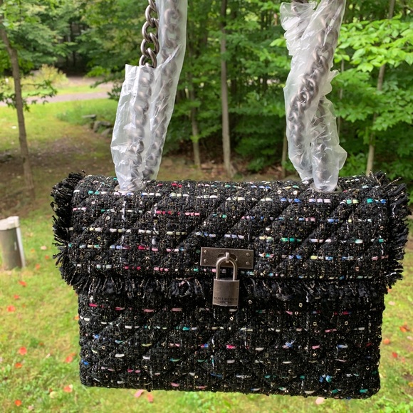 Authentic KURT GEIGER LONDON Tweed LG Crosb/Shoulder bag - Picture 11 of 15